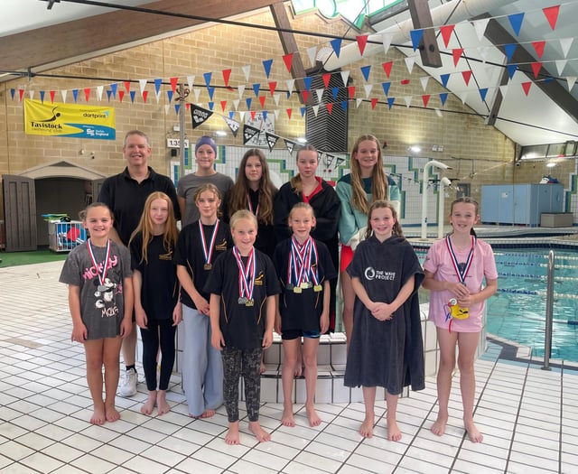 Tavistock Swimming Club youngsters' medal haul
