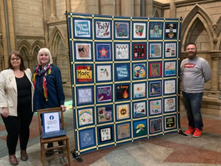 Cornwall’s Speak Their Name memorial quilt exhibited in Tamar Valley