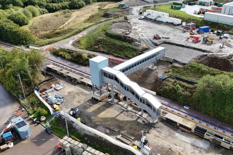 The Okehampton Interchange is taking shape.