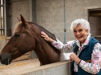 Angela Rippon's advert with Mare and Foal Sanctuary