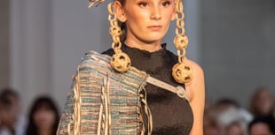 Teen model's dazzling catwalk debut