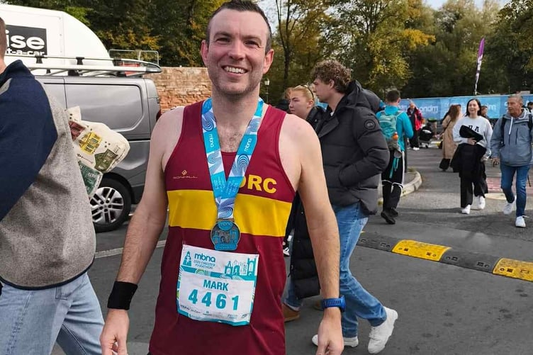 Mark Peck took part in the Chester Marathon and achieved an impressive time.