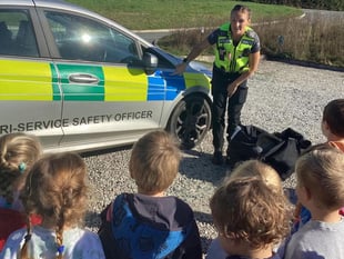 Tri-Service officers delight nursery children