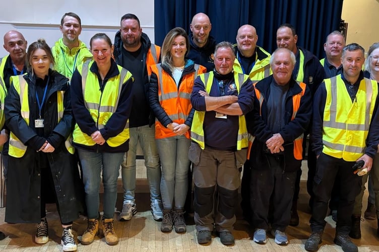Tavistock Goose Fair has been hailed a success and the town council workers behind the scenes thanked for their 'behind the scenes' support. Pictured is the stewarding team.