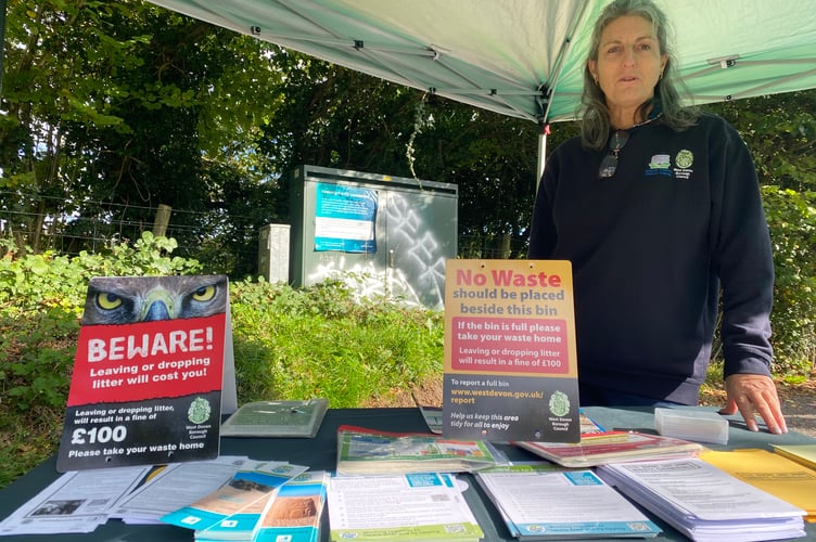Clare Tyson, West Devon Borough Council, supervisor of community teams investigating illegal waste dumping.