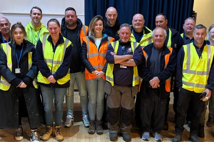 Ian Lashbrook (pictured front second from right) veteran Tavistock Town Council works employee, has retired after 46 years with the authority.
