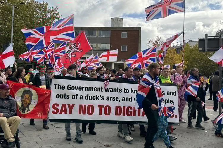 The front of the British Unity Walk in Exeter.  AQ 6374