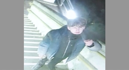 An image of a man British Transport Police would like to speak to over an incident in Exeter.
