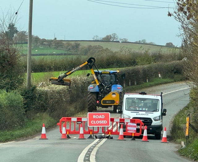 Main road shut for a week - works have begun
