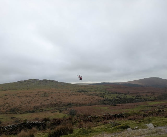 Walker airlifted after Dartmoor ankle fracture