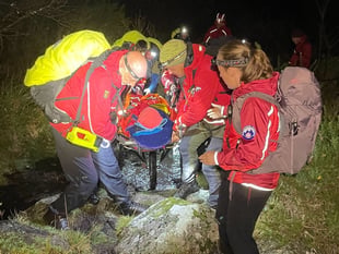 Dartmoor walker rescued after river fall