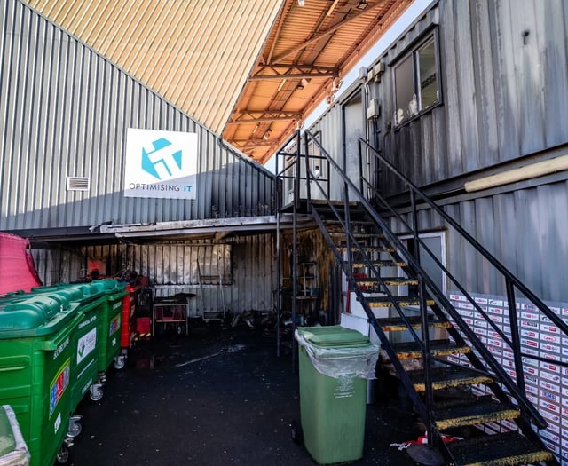 Five fire crews fought blaze at Exeter City Football Club
