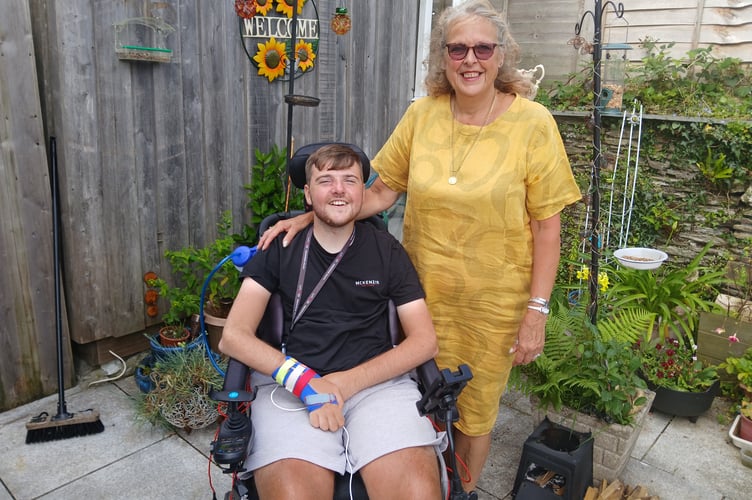 Seth Marks and his mum Julie.