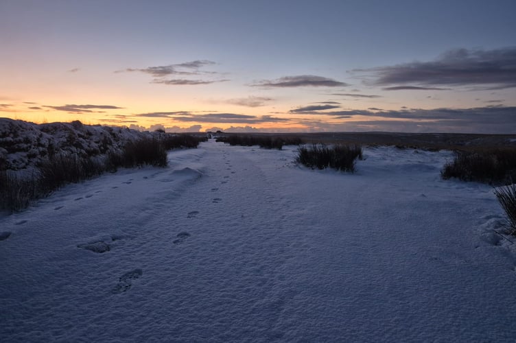 Snow transforms Dartmoor to a winter wonderland.