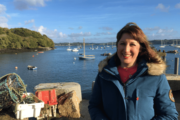 Rachel Reeves in Mylor when she was shadow chancellor