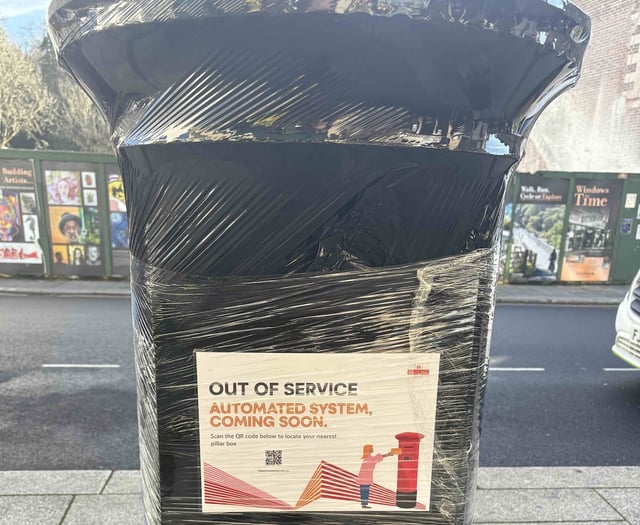 Tavistock post box soon to be solar powered, Royal Mail confirms