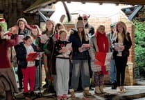 George switched on North Tawton’s Christmas Lights