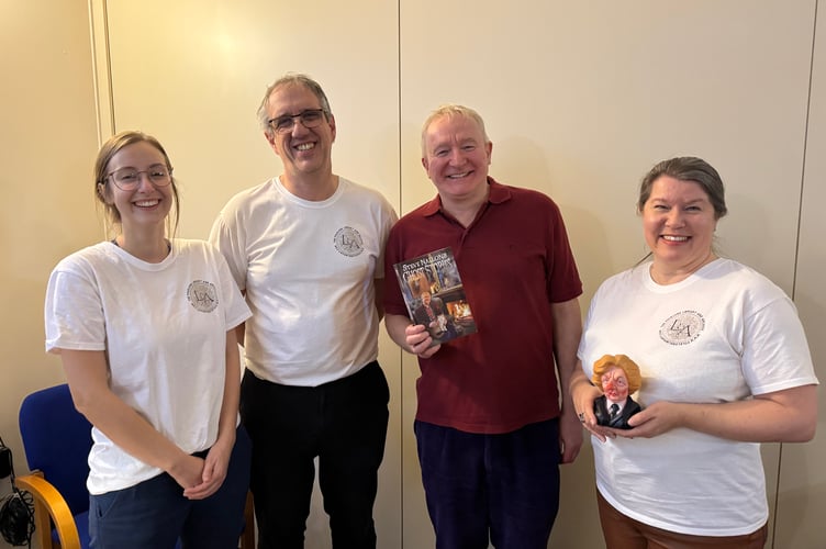 The Folklore Library and Archive staff with Steve Nallon, third left. AQ 0410