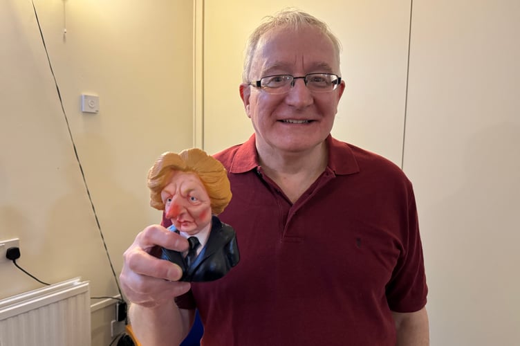 Spitting Image impressionist Steve Nallon shared extracts from his book Steve Nallon’s Ghost Stories in Crediton. AQ 0405