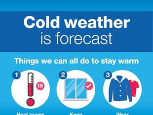 Amber cold-health alert extended to South West