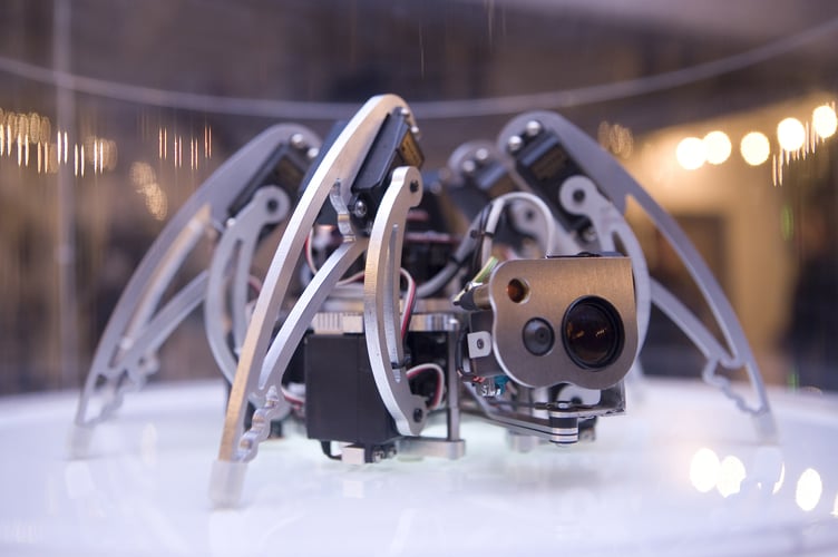 Matt Denton's Hexapod - one of the exhibits at KINETIC