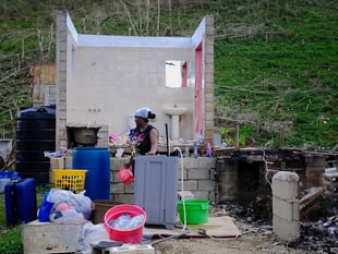 Aid volunteer 'humbled' on hurricane mission