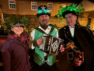 Evil spirits frightened away at Sandford Wassail
