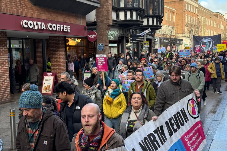 During the Stand up to Racism march.  AQ 2631
