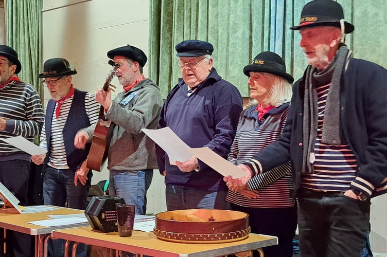 The Tavy & Tamar Apple Group leads the Bere Ferrers apple orchard blessing celebrations.