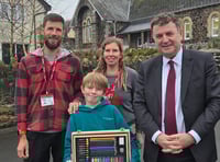 South Tawton pupil wins Sir Mel’s Christmas card contest