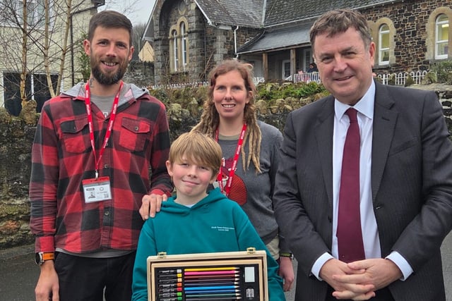 South Tawton pupil wins Sir Mel’s Christmas card contest