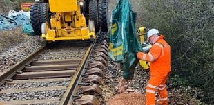 Rail line still shut between Exeter and Okehampton due to storm damage