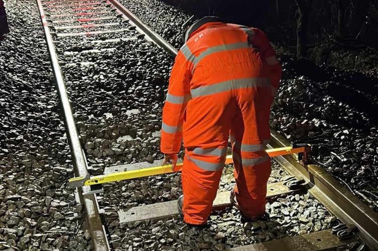 Repairing the line between Crediton and Cowley