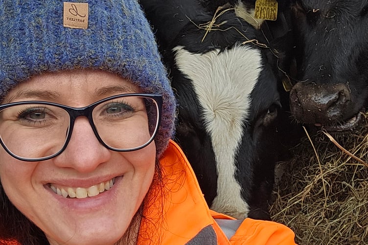 Holly Atkinson, a Devon farmer, is supporting a charity in raising awareness of mental health support for colleagues.