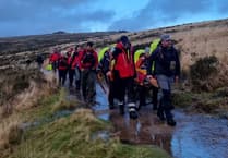Volunteer rescuers help stricken Dartmoor casualty