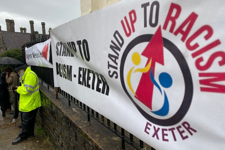 Tavistock campaigners fighting extremism peacefully at their first community gathering at the United Reformed Church.
