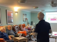 Hedgehog rescue visits Hatherleigh Nursing Home