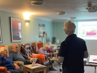 Hedgehog rescue visits Hatherleigh Nursing Home