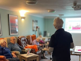 Hedgehog rescue visits Hatherleigh Nursing Home