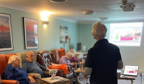 Hedgehog rescue visits Hatherleigh Nursing Home