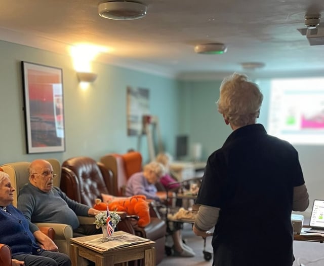Hedgehog rescue visits Hatherleigh Nursing Home