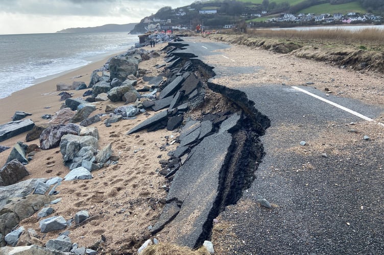 Collapsed Slapton Line.