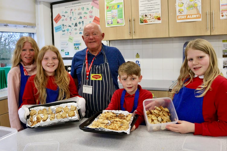 A successful batch of chicken goujons