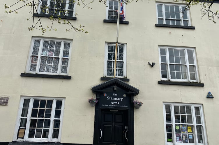 A man has been arrested on suspicion of burglary at the closed down Stannary Arms.