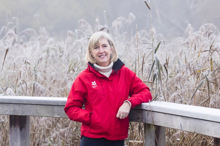 Director General Hilary McGrady at Morden Hall 