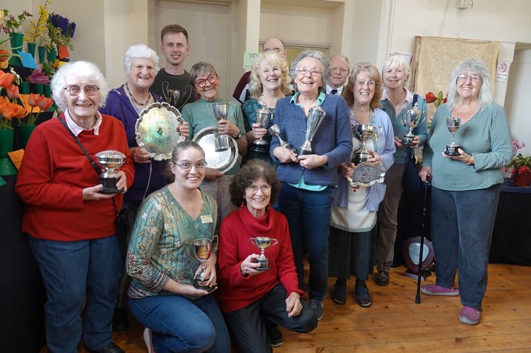 Bere Ferrers Spring Flower Show prize winning exhibitors. Picture by Ann Parsons.