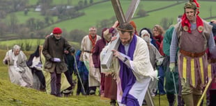 Easter passion play draws a crowd