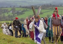 Easter passion play draws a crowd to Brentor Church