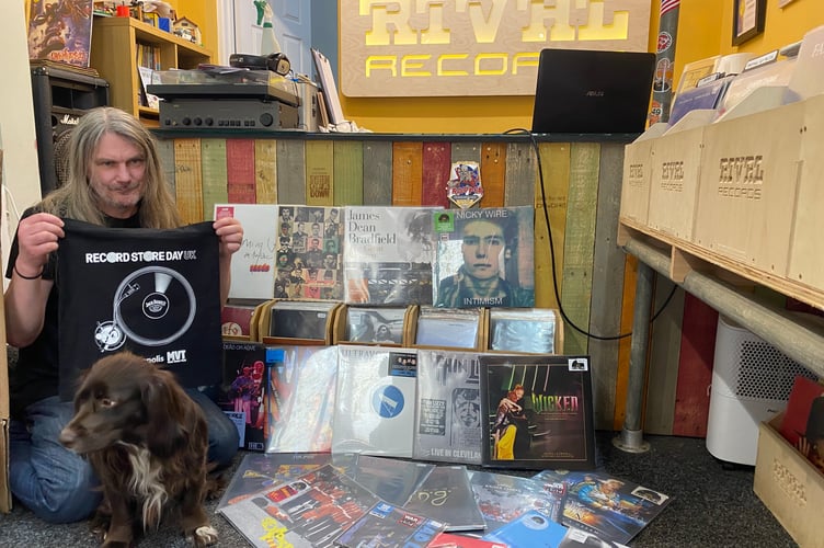 John Chapple is expecting vinyl record fans to flock to his independent Tavistock store Rival Records to buy exclusive discs on Record Store Day 2026.