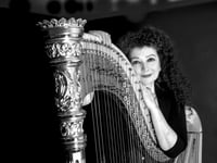 Acclaimed harpist accompanies silent film